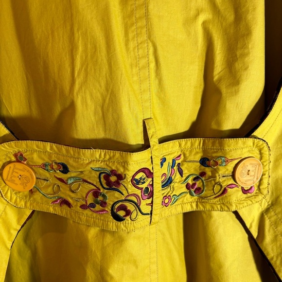 SISSY ME Sz L Coat Jacket Art to Wear Embroidered Back Detail Western Lining NEW - Picture 11 of 15